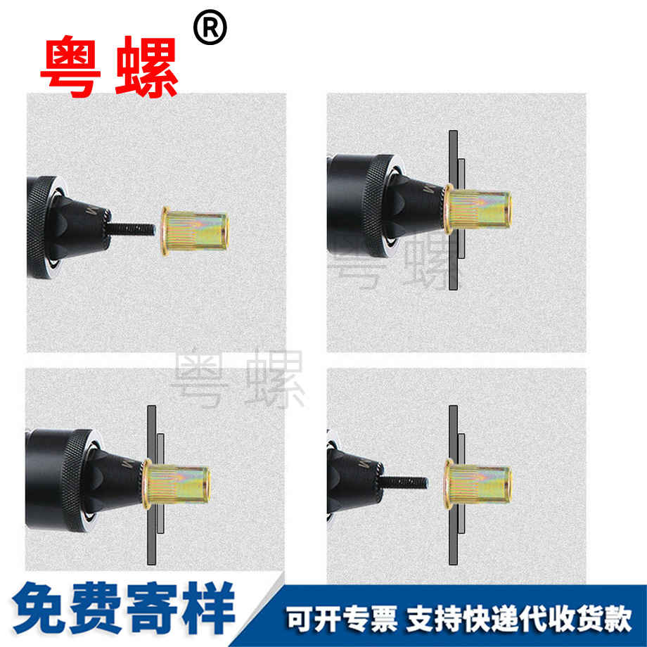 西雙版納平頭豎紋西雙版納拉鉚螺母