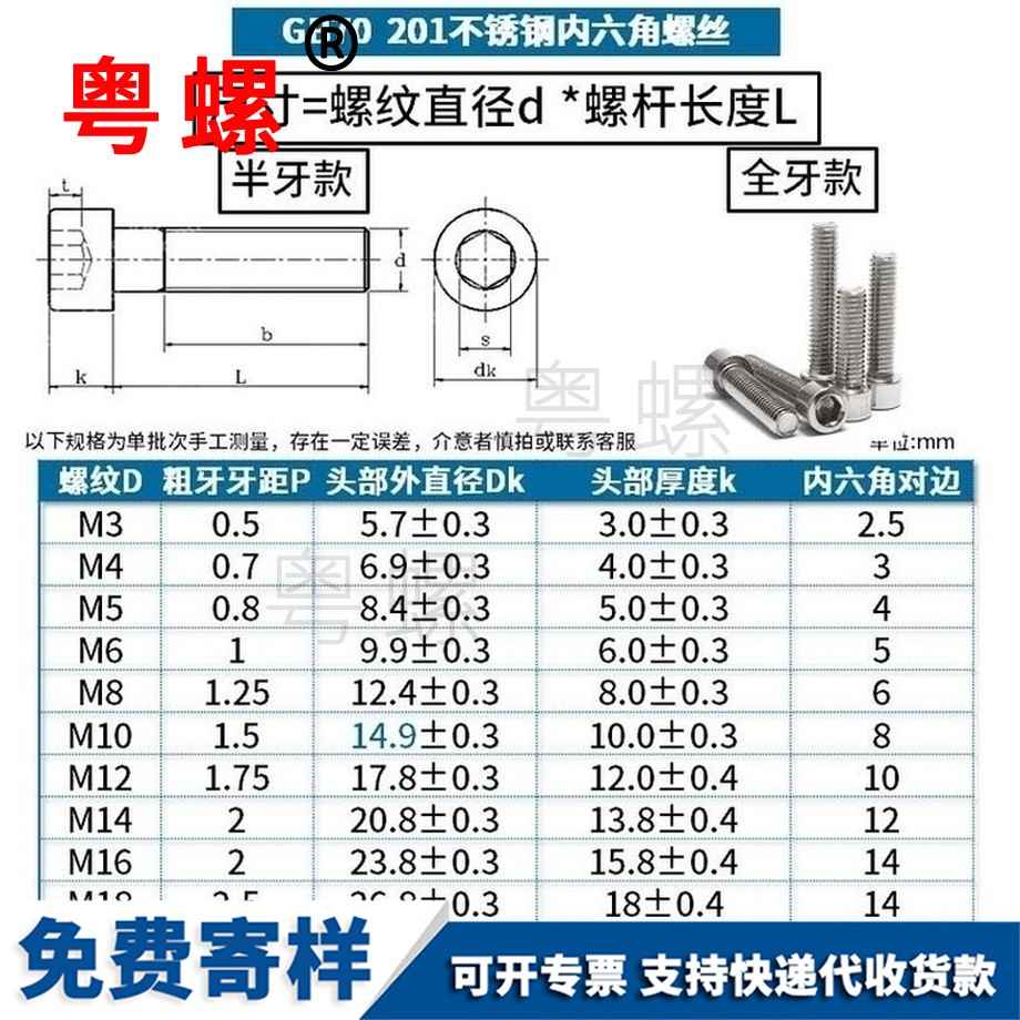 訂制201荊門不銹鋼螺絲