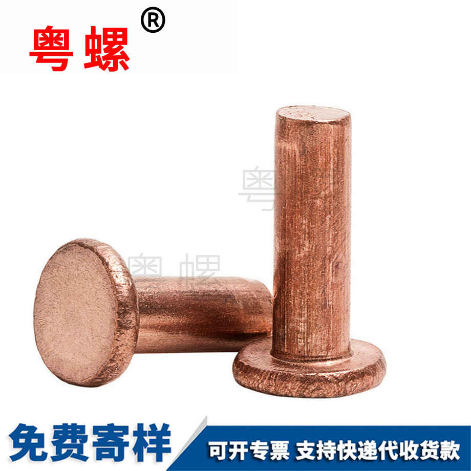 供應(yīng)平頭聊城紫聊城銅鉚釘