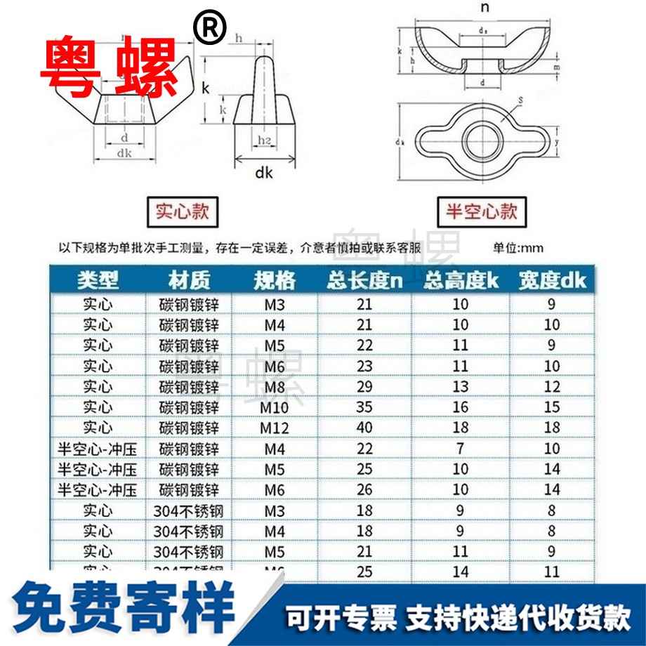 生產(chǎn)鍍鋅不銹鋼安陽蝶形螺母