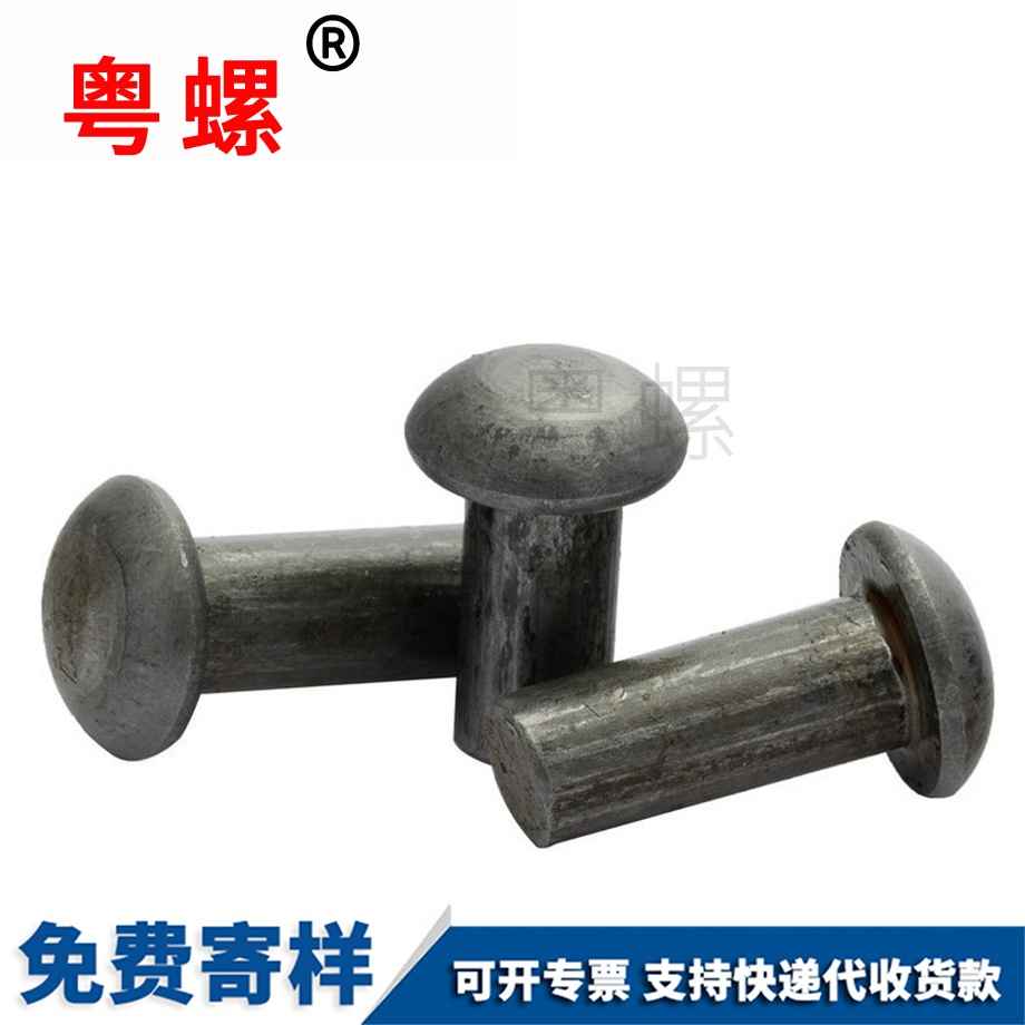 供應鐵半圓頭實心鉚釘